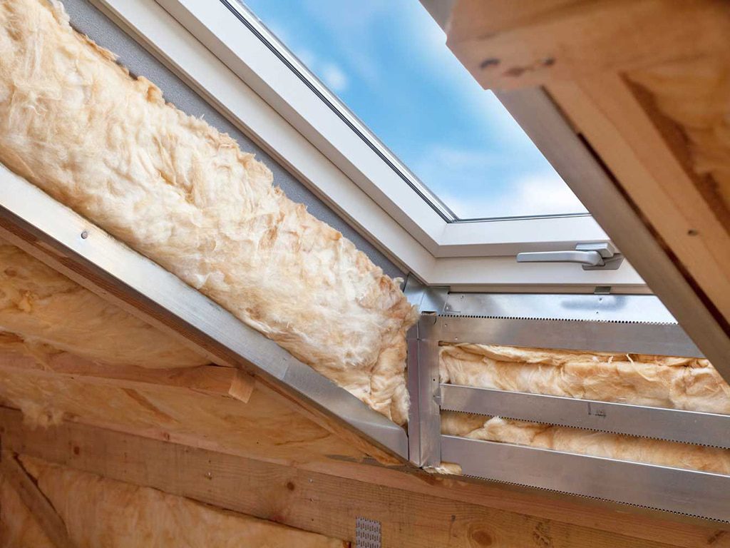 Roof insulation installation